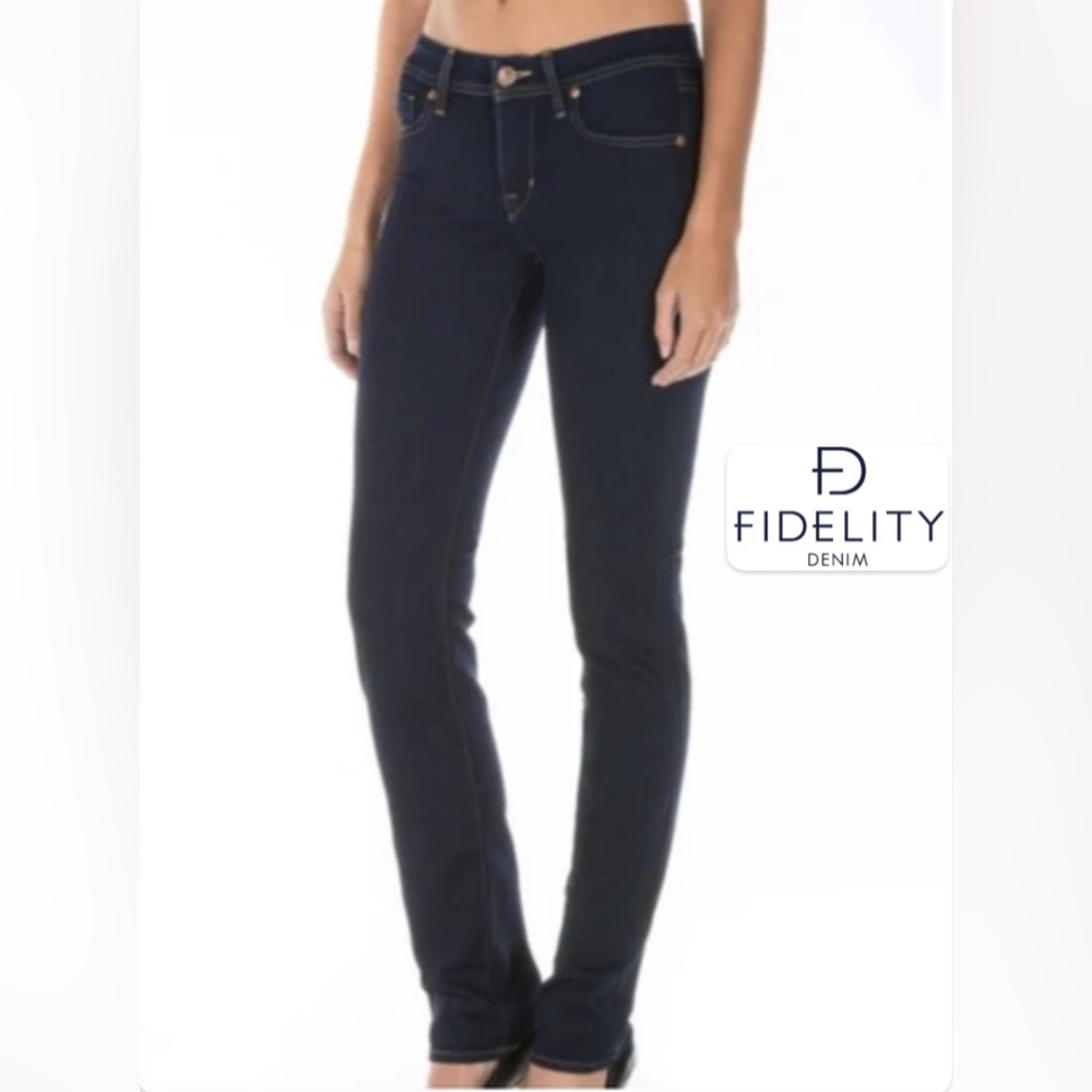 Fidelity Denim Belvedere High Rise Ultra Slim Jeans – Chicago Blue